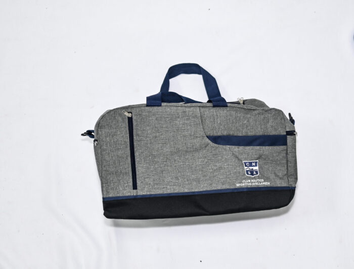 Bolso con Detalles Azules